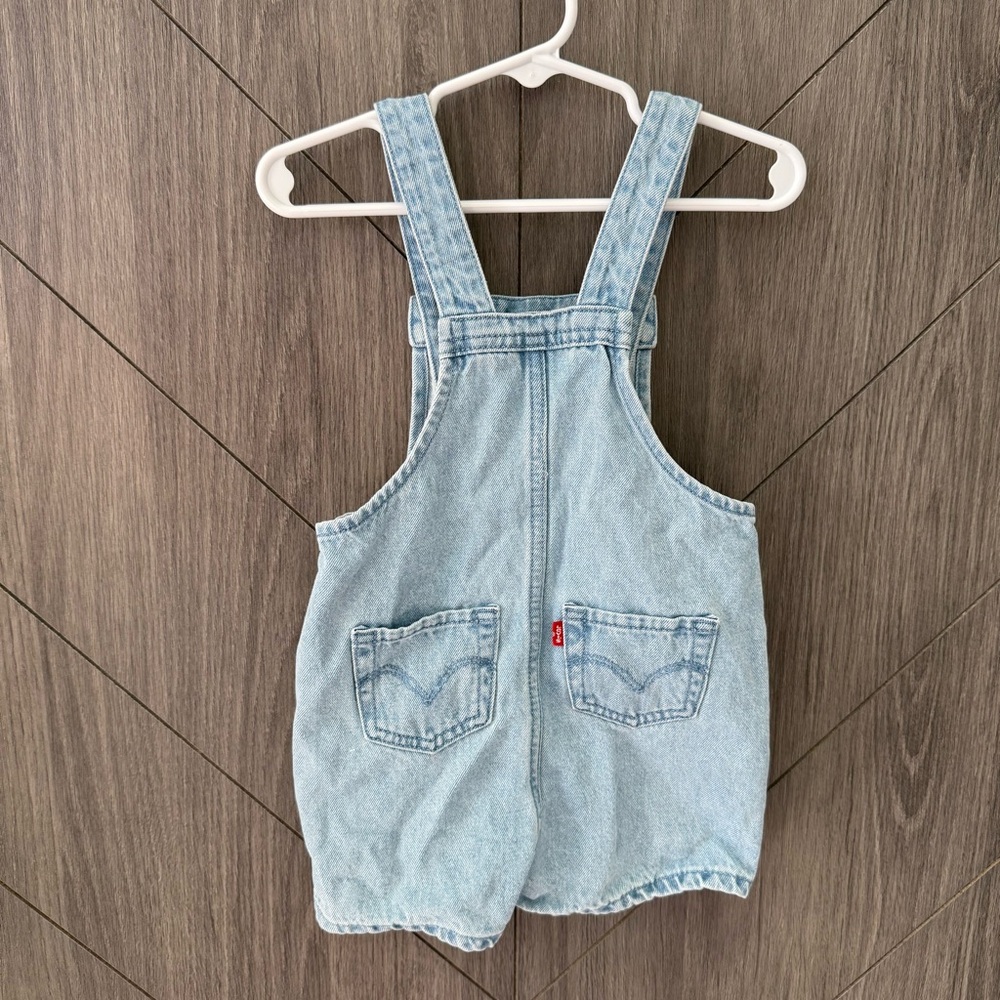 Levi’s Light Blue Denim Butterfly Overalls - Picture 2 of 2